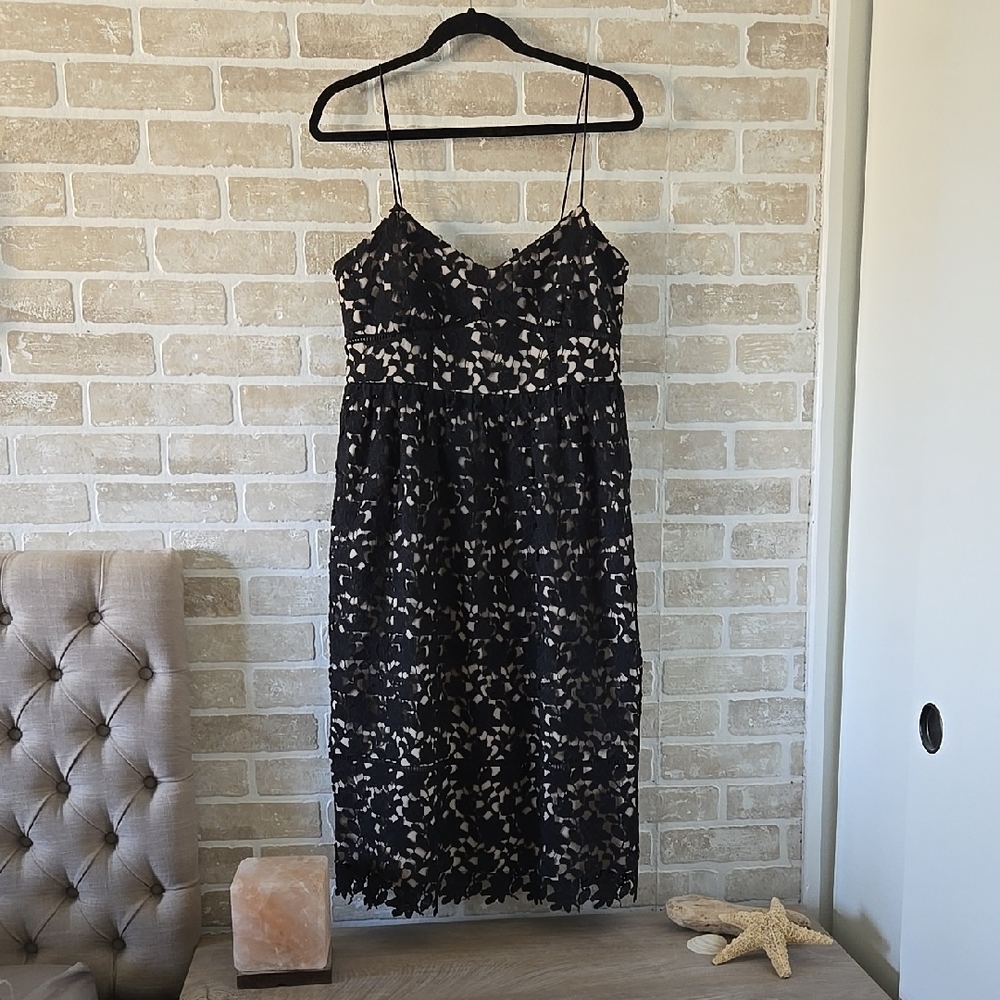Club Monaco Black Lace Dress